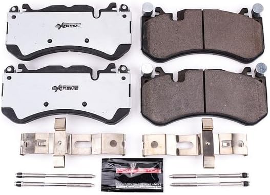 Power Stop Z26-1291 Front Z26 Street Warrior Carbon Fiber-Ceramic Brake Pads with Hardware